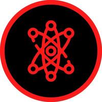 Atom Creative Icon Design vector