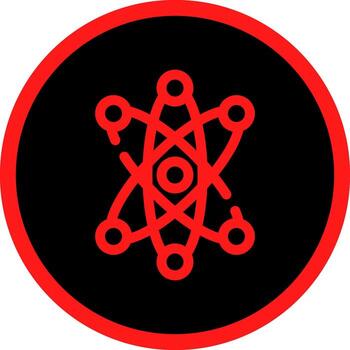 diseño de icono creativo de átomo vector