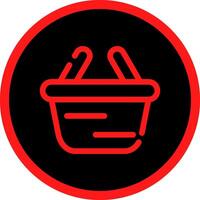 Line Red Gradient Circle Design vector