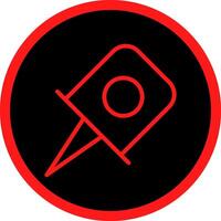 Pin Creative Icon Design vector