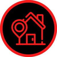 Home Location Creative Icon Design vector