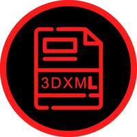 3DXML Creative Icon Design vector