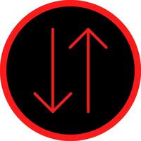 Double Arrow Creative Icon Design vector