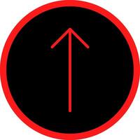 Up Arrow Creative Icon Design vector