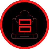 Cloud Storage Creative Icon Design vector