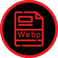 Webp Creative Icon Design vector