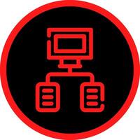 Flowchart Creative Icon Design vector