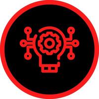 Technology Disruption Creative Icon Design vector