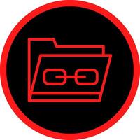Link Folder Creative Icon Design vector