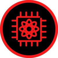 Quantum Computer Creative Icon Design vector