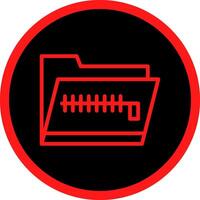 Zip Folder Creative Icon Design vector