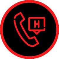 Emergency Call Creative Icon Design vector