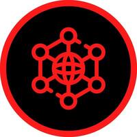 Neural Network Creative Icon Design vector