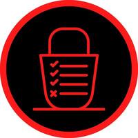 Bucket List Creative Icon Design vector