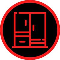 Wardrobe Creative Icon Design vector