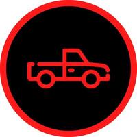 Pickup Truck Creative Icon Design vector