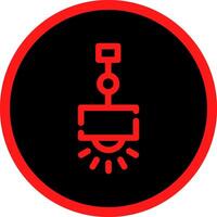 Hanging Lamp Creative Icon Design vector