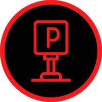 Parking Creative Icon Design vector