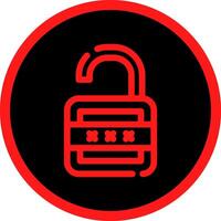 Lock Open Creative Icon Design vector