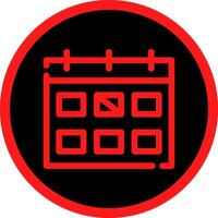 Line Red Gradient Circle Design vector