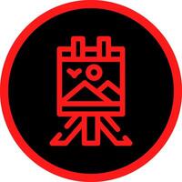 Canvas Creative Icon Design vector