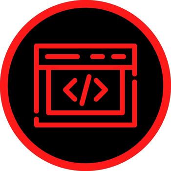 diseño de icono creativo de codificación vector