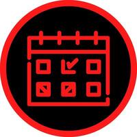 Line Red Gradient Circle Design vector
