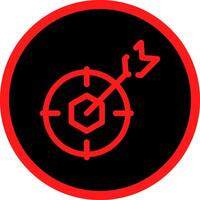 Nested Target Creative Icon Design vector