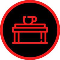 diseño de icono creativo de mesa de café vector