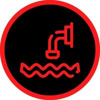 Waste Water Creative Icon Design vector