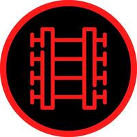 Train Tracks Creative Icon Design vector