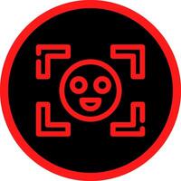 Face Detection Creative Icon Design vector