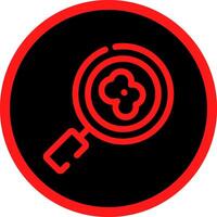 Line Red Gradient Circle Design vector