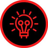 Bulb Creative Icon Design vector