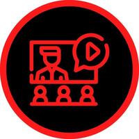Seminar Creative Icon Design vector