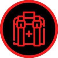 botiquín de primeros auxilios diseño de icono creativo vector