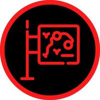 Map Creative Icon Design vector