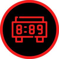 Digital Clock Creative Icon Design vector