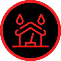 Water Damage Cleaning Creative Icon Design vector