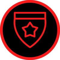 Line Red Gradient Circle Design vector