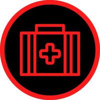 First Aid Kit Creative Icon Design vector