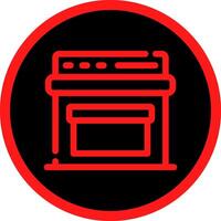 diseño de icono creativo de horno vector