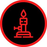 Bunsen Burner Creative Icon Design vector