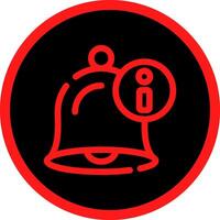 Notification Bell Creative Icon Design vector