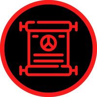 Peace Treaty Creative Icon Design vector