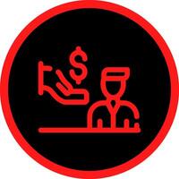 Dealer Prep Fees Creative Icon Design vector