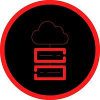 Cloud Storage Creative Icon Design vector