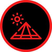 Pyramid Creative Icon Design vector