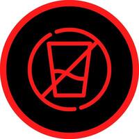 No Soft Drink Creative Icon Design vector