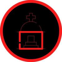 Mausoleum Creative Icon Design vector